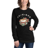 Merry Cat mas Japanese Ukiyo-e Unisex Long Sleeve Tee