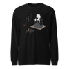 Samurai Cat Tea Time Tee Japanese Ukiyo-e Unisex Long Sleeve Tee