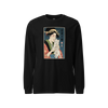 Geisha and Cat 1 Ukiyo-e Unisex Long Sleeve Tee