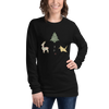 Origami Christmas Unisex Long Sleeve Tee
