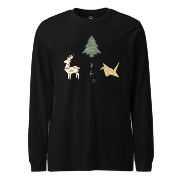 Origami Christmas Unisex Long Sleeve Tee