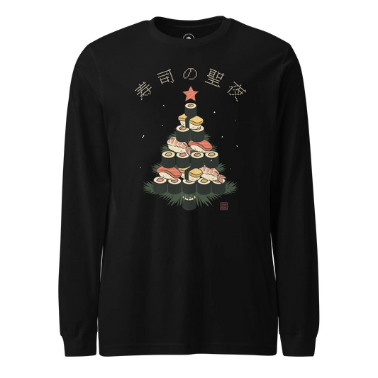 Sushi Christmas Tree Unisex Long Sleeve Tee