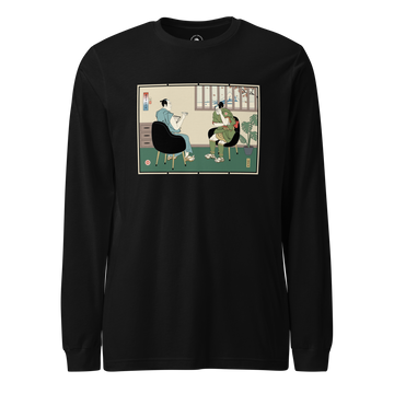 Samurai Psychologist Japanese Ukiyo-e Unisex Long Sleeve Tee