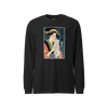 Geisha and Cat 1 Ukiyo-e Unisex Long Sleeve Tee