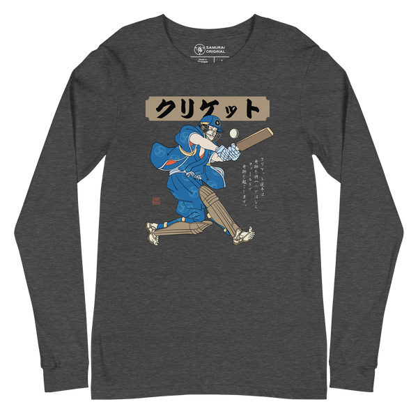 Samurai Cricket Japanese Ukiyo-e Unisex Long Sleeve Tee