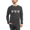 The Kabuki Neko Trio Unisex Long Sleeve Tee