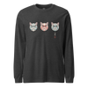 The Kabuki Neko Trio Unisex Long Sleeve Tee