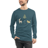 Origami Christmas Unisex Long Sleeve Tee