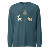 Origami Christmas Unisex Long Sleeve Tee