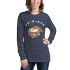 Merry Cat mas Japanese Ukiyo-e Unisex Long Sleeve Tee