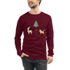 Origami Christmas Unisex Long Sleeve Tee