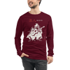 Ronin Guitar Blues Japanese Art Unisex Long Sleeve Tee - Samurai Original