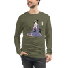 Geisha Harmonica Japanese Ukiyo-e Unisex Long Sleeve Tee