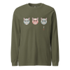 The Kabuki Neko Trio Unisex Long Sleeve Tee