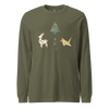 Origami Christmas Unisex Long Sleeve Tee