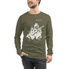 Ronin Guitar Blues Japanese Art Unisex Long Sleeve Tee - Samurai Original