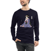 Geisha Harmonica Japanese Ukiyo-e Unisex Long Sleeve Tee
