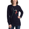 Ninja Santa Christmas Japanese Ukiyo-e Unisex Long Sleeve Tee
