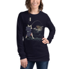 Samurai vs Sea Monste Japanese Ukiyo-e Unisex Long Sleeve Tee