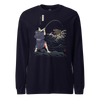 Samurai vs Sea Monste Japanese Ukiyo-e Unisex Long Sleeve Tee