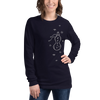 Japanese Custom Name Lucky Gourd Crest Unisex Long Sleeve Tee