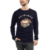 Merry Cat mas Japanese Ukiyo-e Unisex Long Sleeve Tee