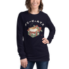 Merry Cat mas Japanese Ukiyo-e Unisex Long Sleeve Tee