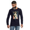 Geisha and Cat 1 Ukiyo-e Unisex Long Sleeve Tee