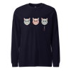 The Kabuki Neko Trio Unisex Long Sleeve Tee