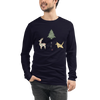Origami Christmas Unisex Long Sleeve Tee