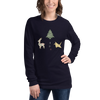 Origami Christmas Unisex Long Sleeve Tee