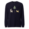 Origami Christmas Unisex Long Sleeve Tee