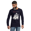 Ronin Guitar Blues Japanese Art Unisex Long Sleeve Tee - Samurai Original