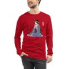 Geisha Harmonica Japanese Ukiyo-e Unisex Long Sleeve Tee