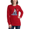 Geisha Harmonica Japanese Ukiyo-e Unisex Long Sleeve Tee