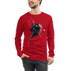 Ninja Santa Christmas Japanese Ukiyo-e Unisex Long Sleeve Tee