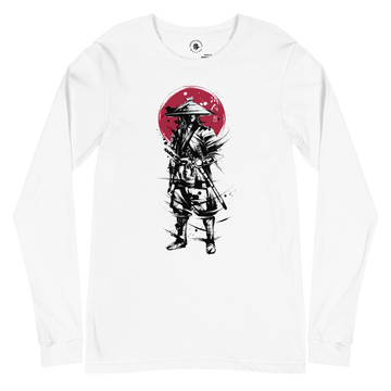 Samurai Ronin Sumi-e Japanese Ink Painting Unisex Long Sleeve Tee 2XL - Samurai Original