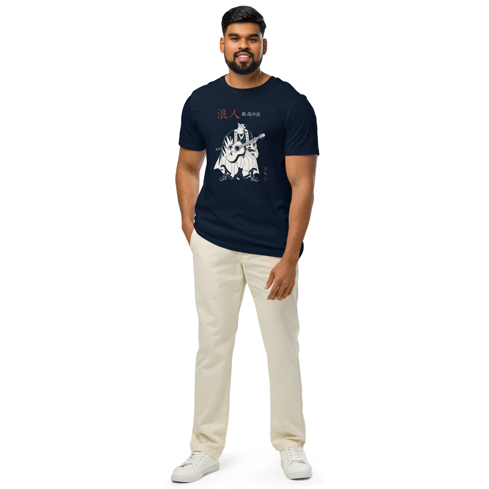 [Shipping to Montenegro] Ronin Guitar Blues O.rganic Mid-light Tee - Samurai Original