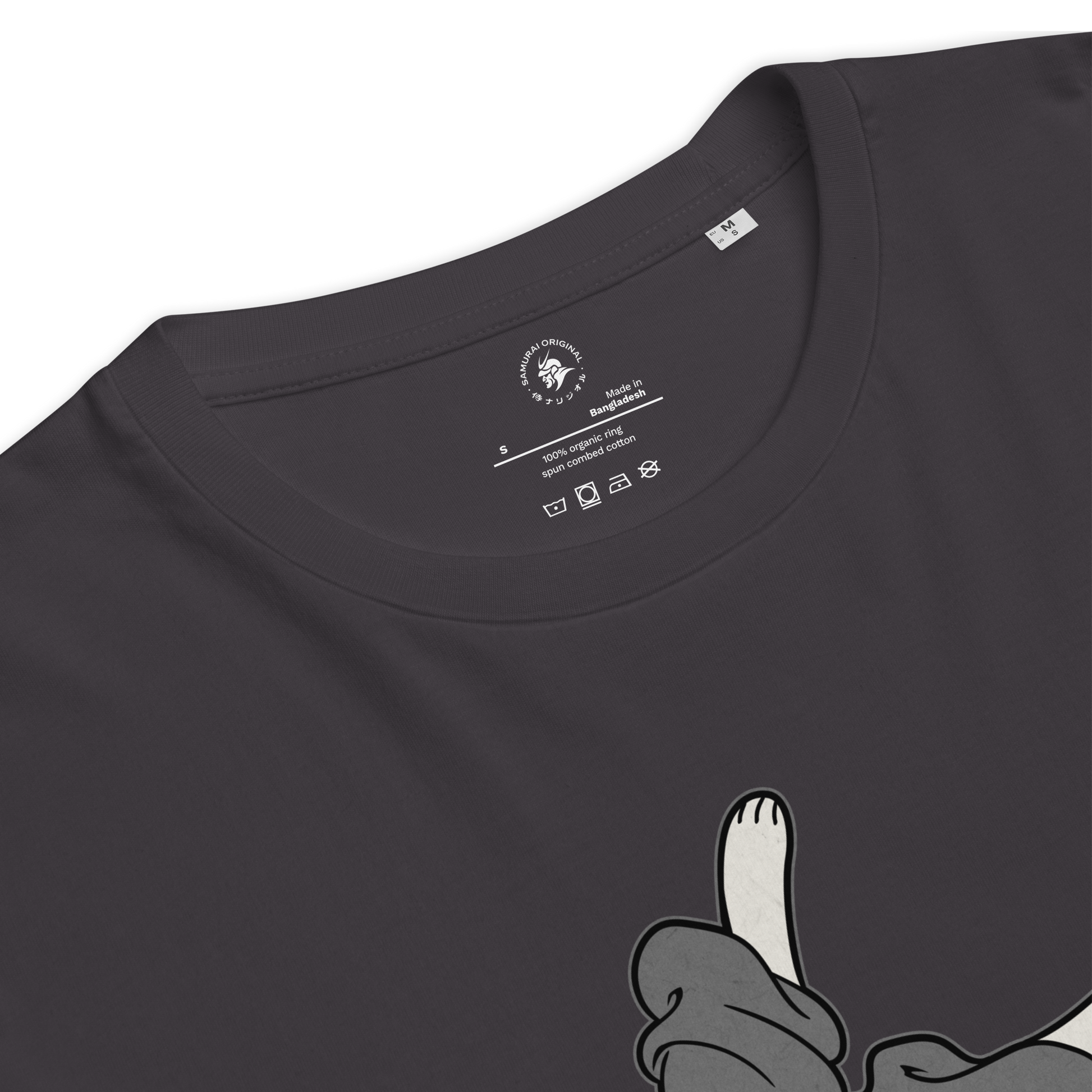 Judo Cat Ukiyo-e Organic T-shirt - Samurai Original