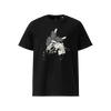 Judo Cat Ukiyo-e Organic T-shirt Black - Samurai Original