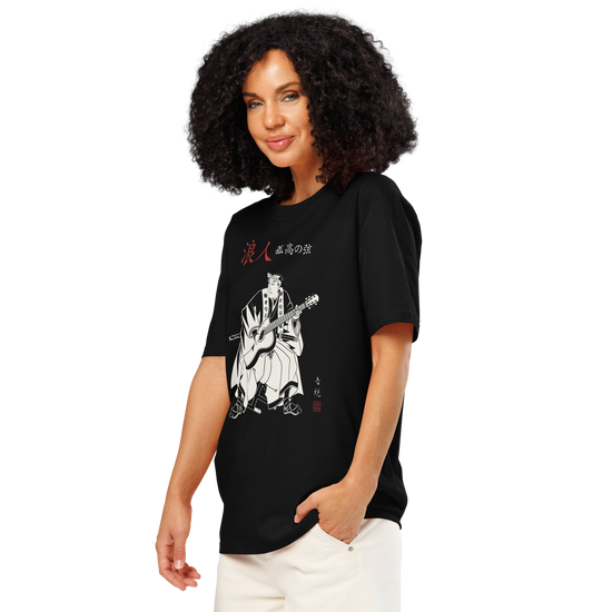 Ronin Guitar Blues Organic T-shirt - Samurai Original