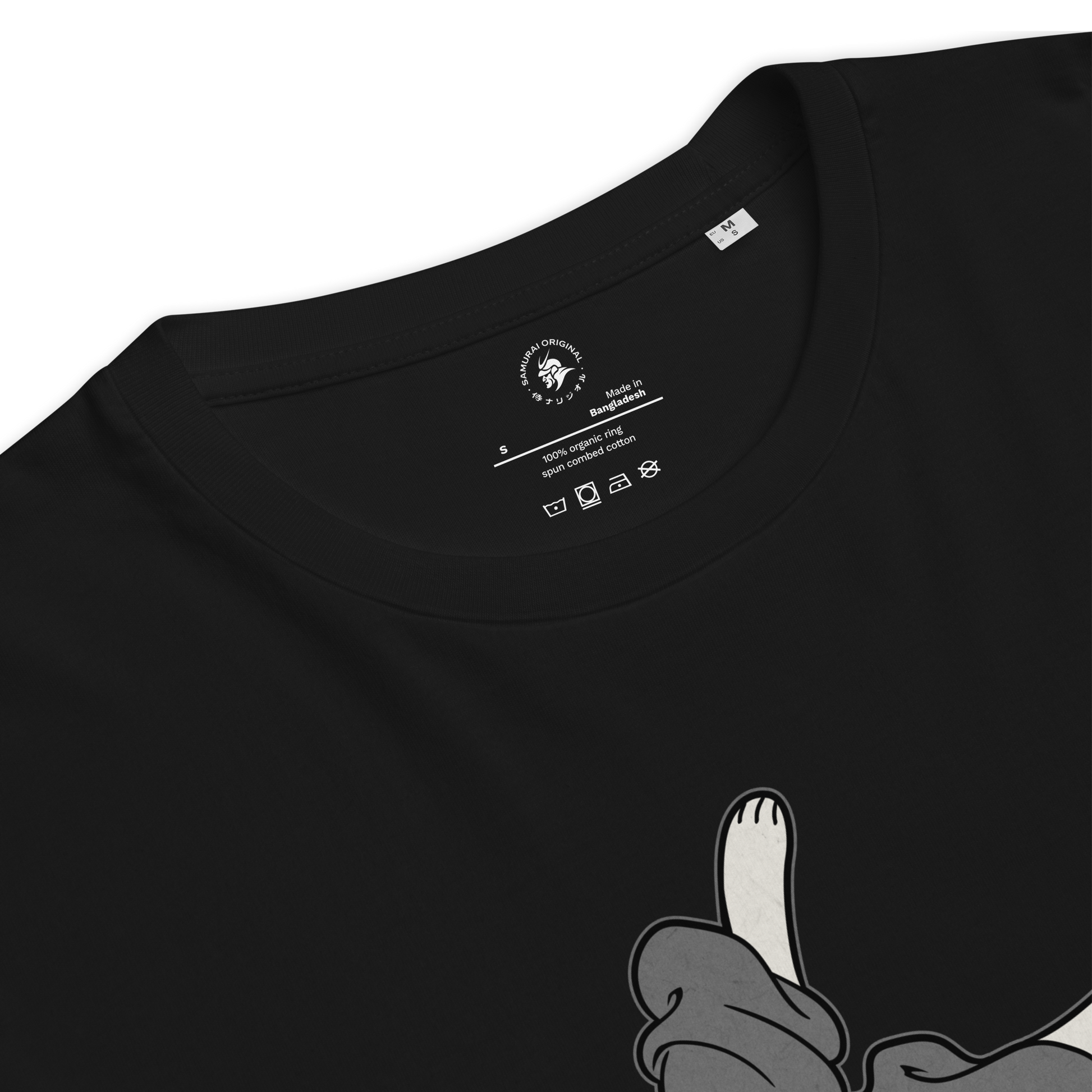 Judo Cat Ukiyo-e Organic T-shirt - Samurai Original
