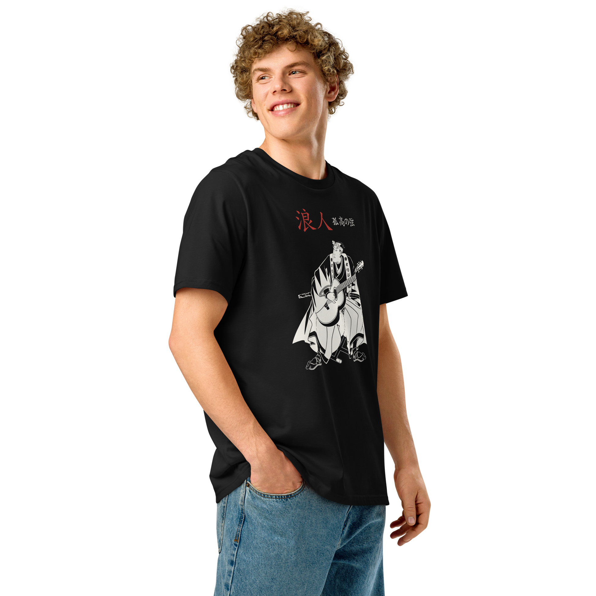 Ronin Guitar Blues Organic T-shirt - Samurai Original