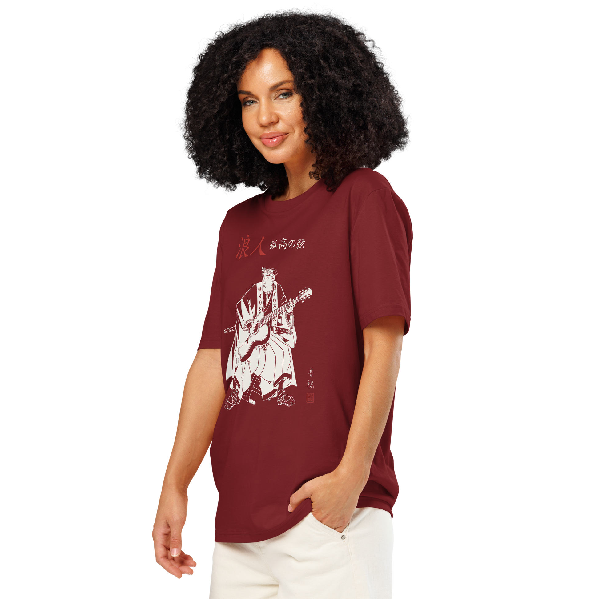 Ronin Guitar Blues Organic T-shirt - Samurai Original