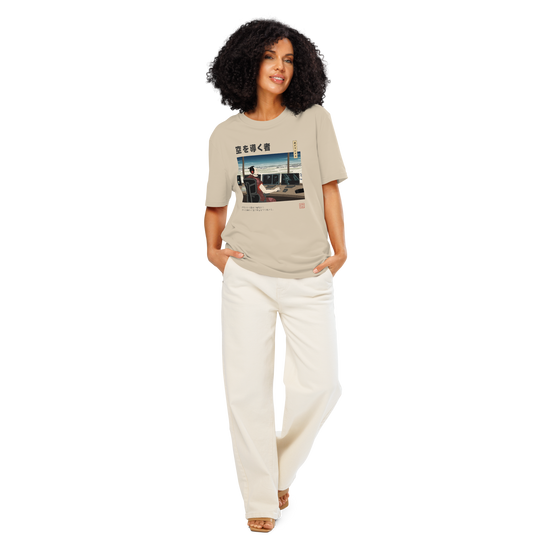 Samurai Air Traffic Controller Ukiyo-e Organic T-shirt - Samurai Original