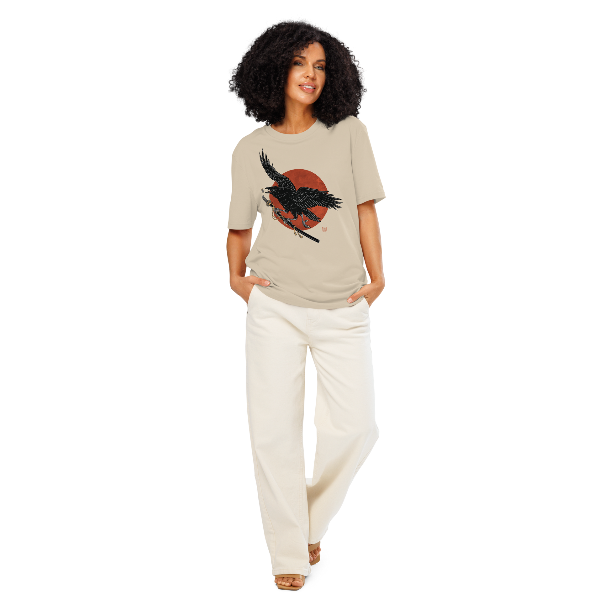 [Shipping to Montenegro] Ronin Raven Organic T-shirt - Samurai Original