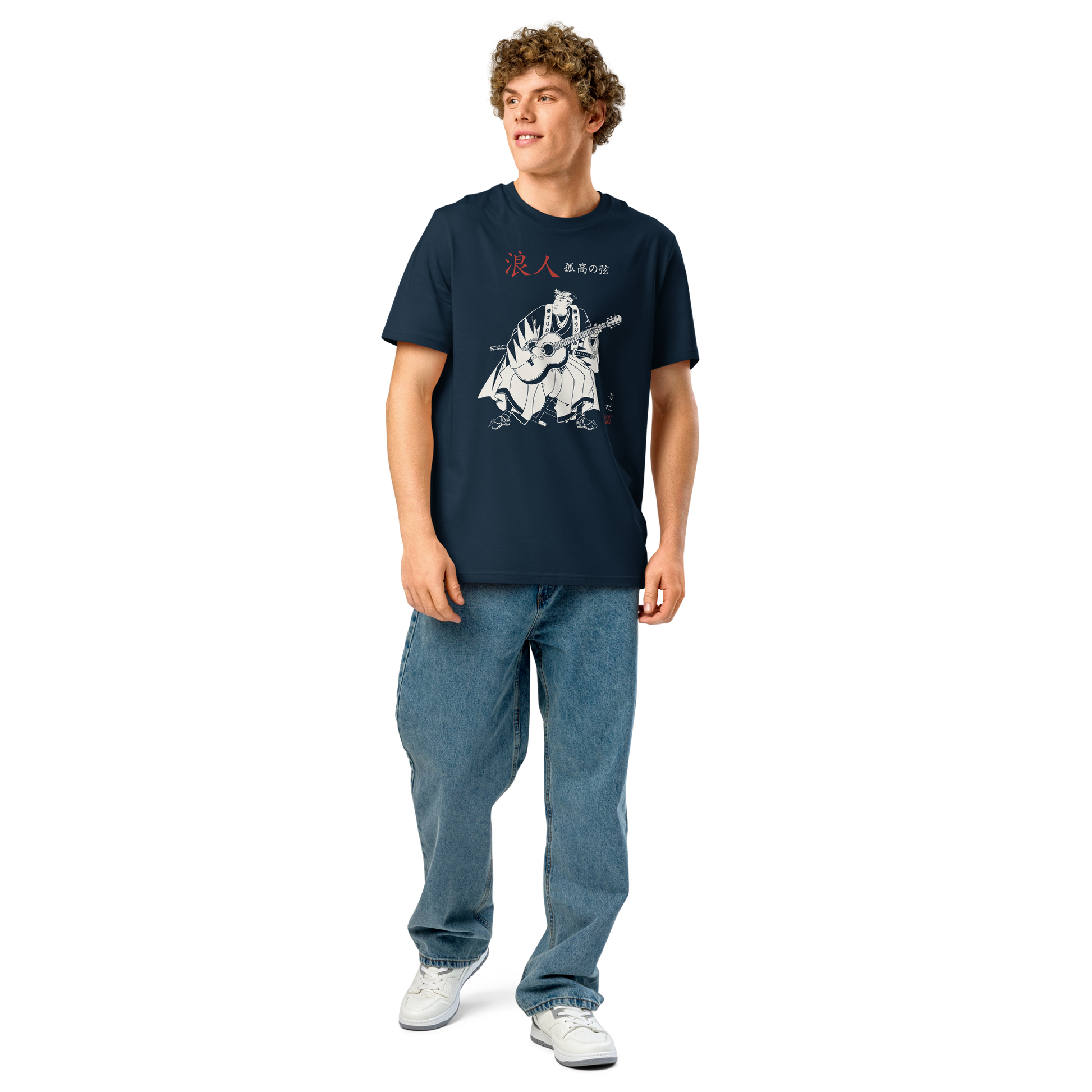 Ronin Guitar Blues Organic T-shirt - Samurai Original