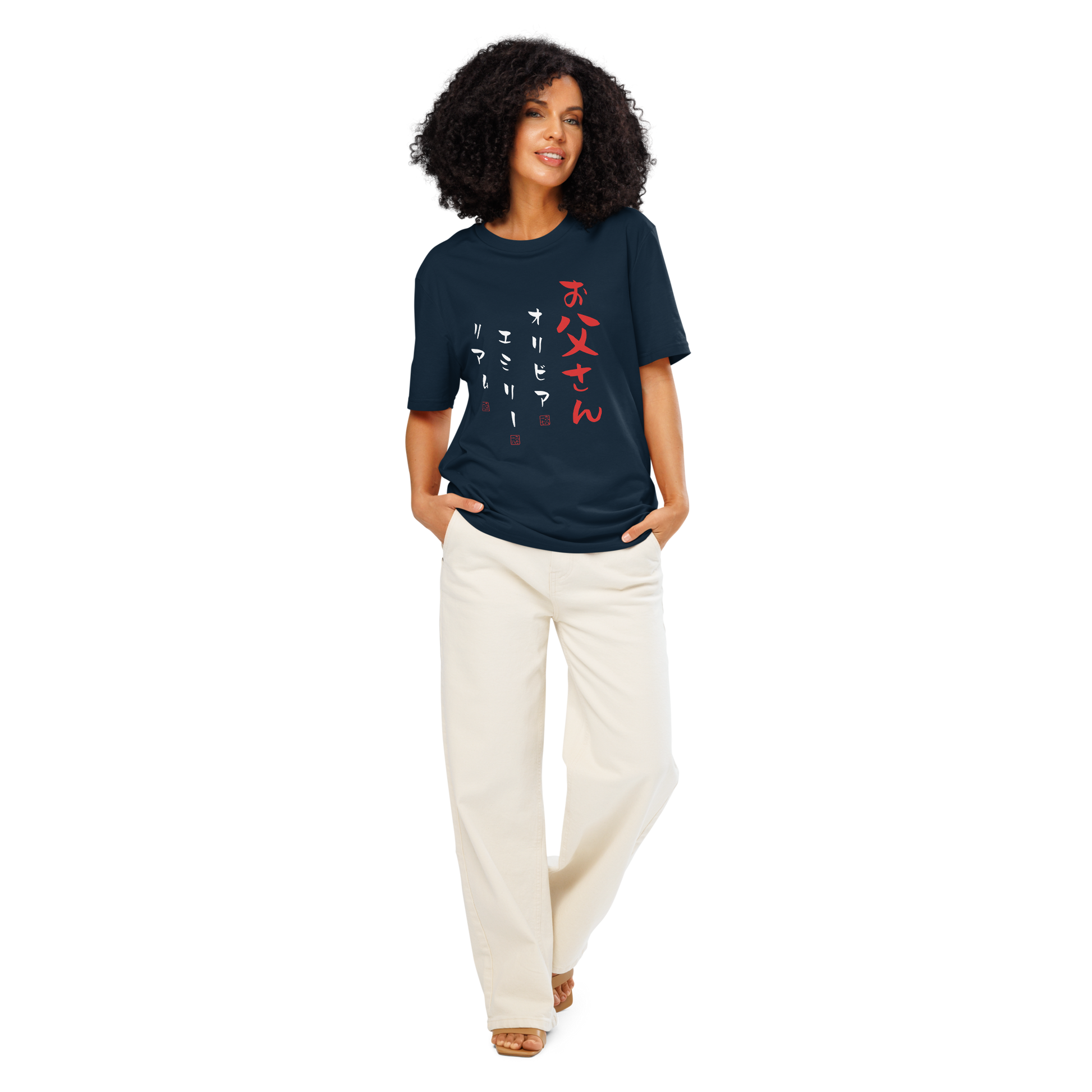 Personalized Japanese Dad Organic T-shirt - Samurai Original