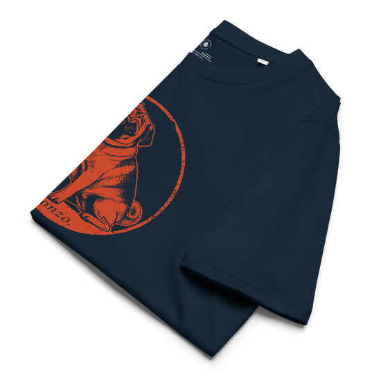 Personalized Japanese Hanko Pet Portrait Organic T-Shirt - Samurai Original