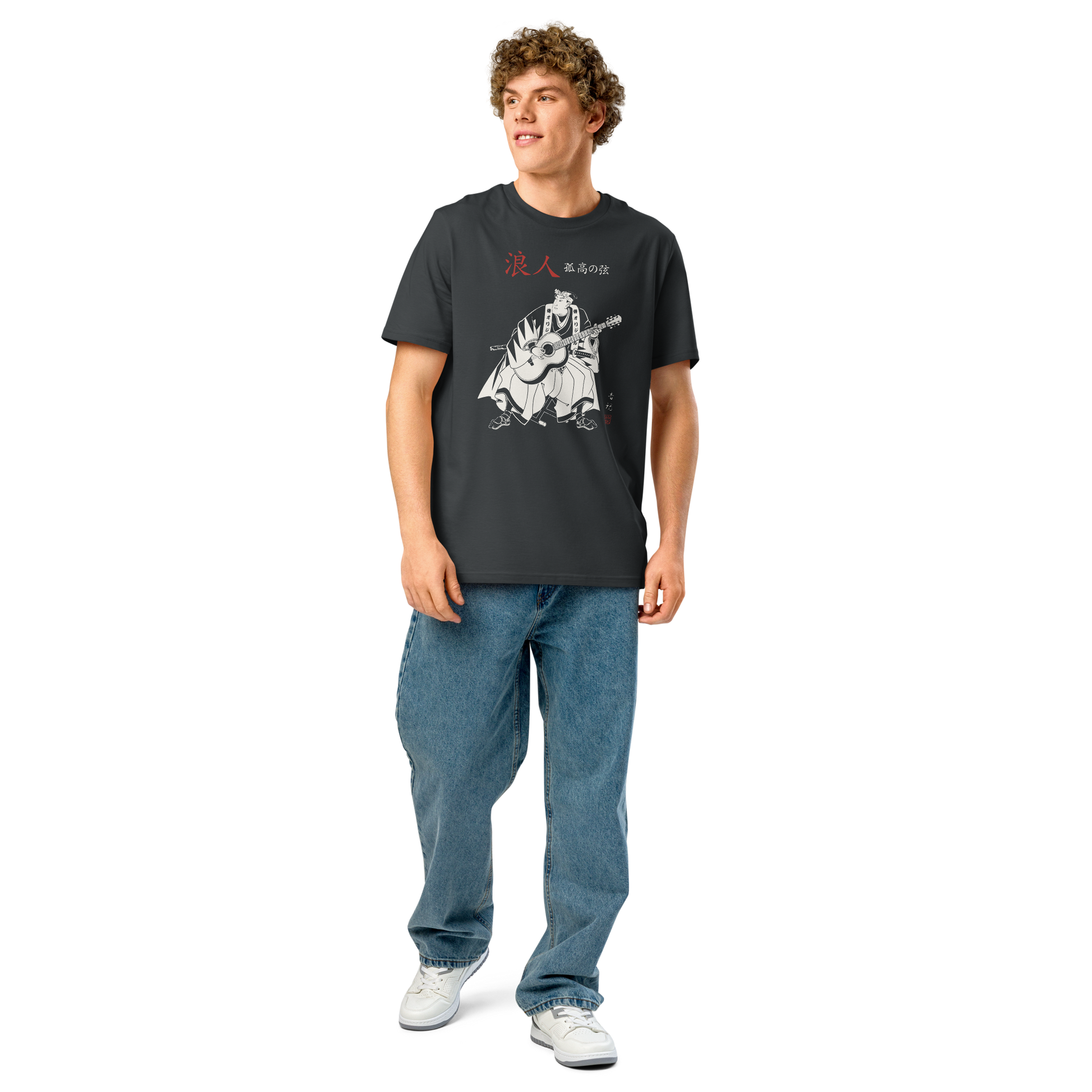 Ronin Guitar Blues Organic T-shirt - Samurai Original